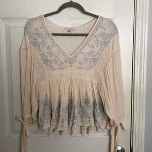 American Eagle flowy boho shirt
